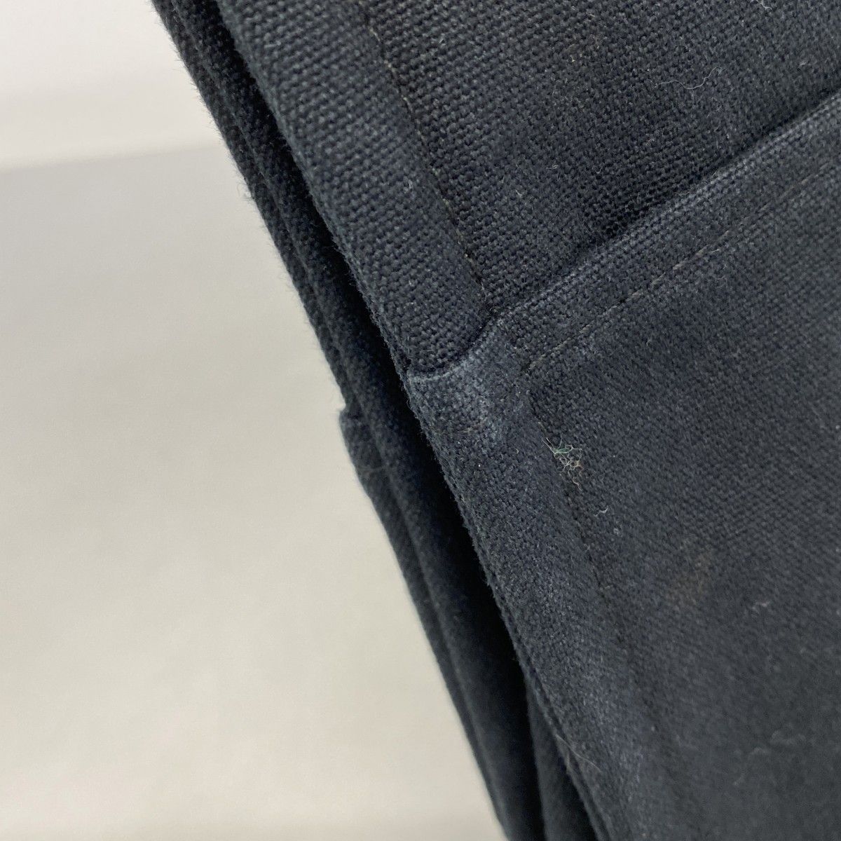 Hermes Tote Deauville MM Canvas Black Silver — view 6