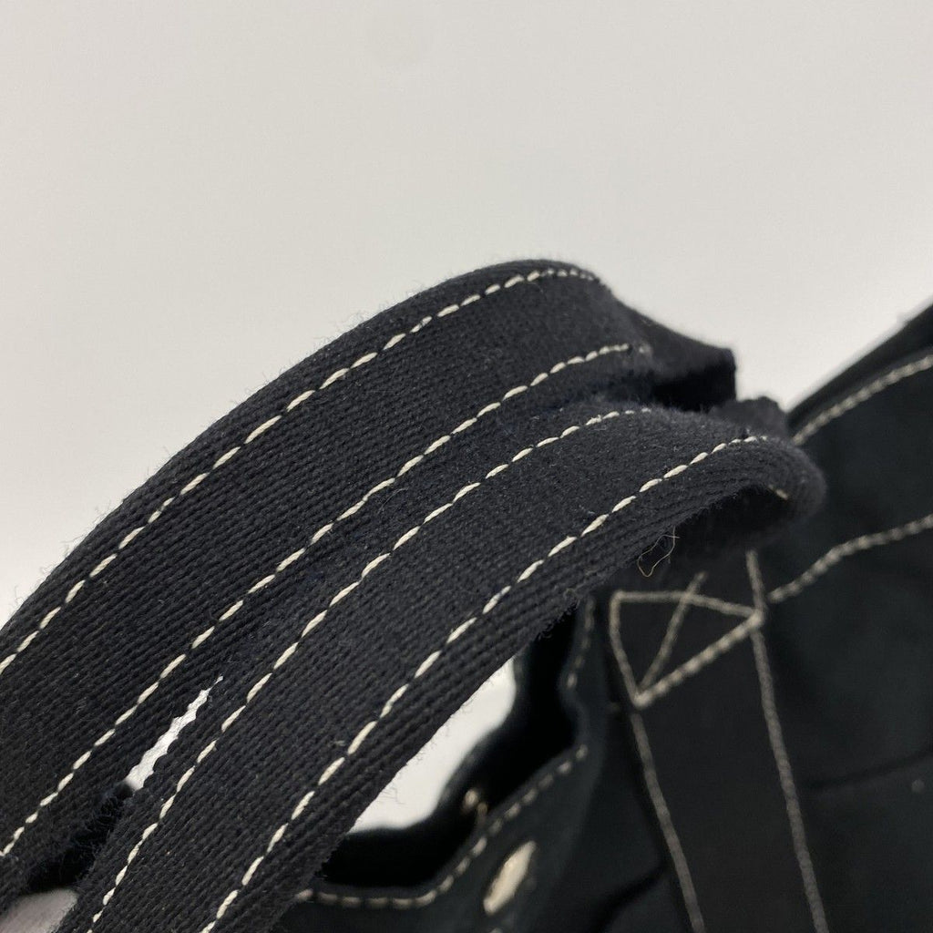 Hermes Tote Deauville MM Canvas Black Silver — view 9