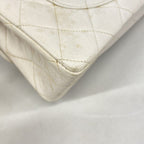 Chanel Shoulder Bag Quilted Lambskin White Gold — view 8