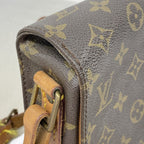 Louis Vuitton Shoulder Bag Monogram Cartouchiere MM Brown — view 7