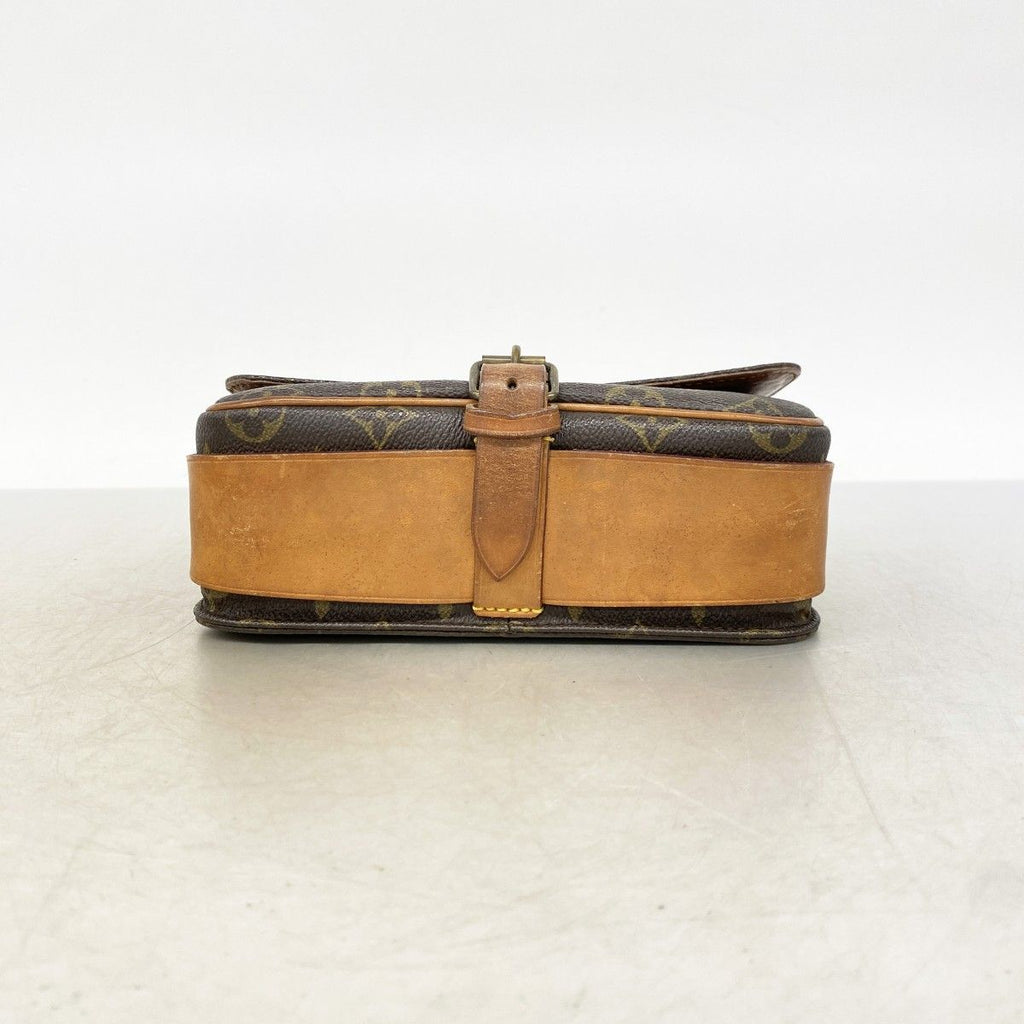 Louis Vuitton Shoulder Bag Monogram Cartouchiere MM Brown — view 3
