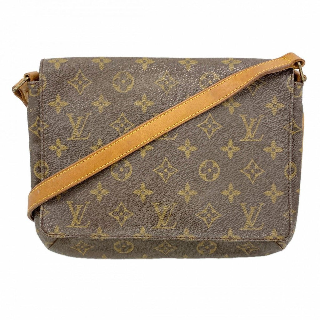 Louis Vuitton Shoulder Bag Monogram Musette Tango Short Strap Brown