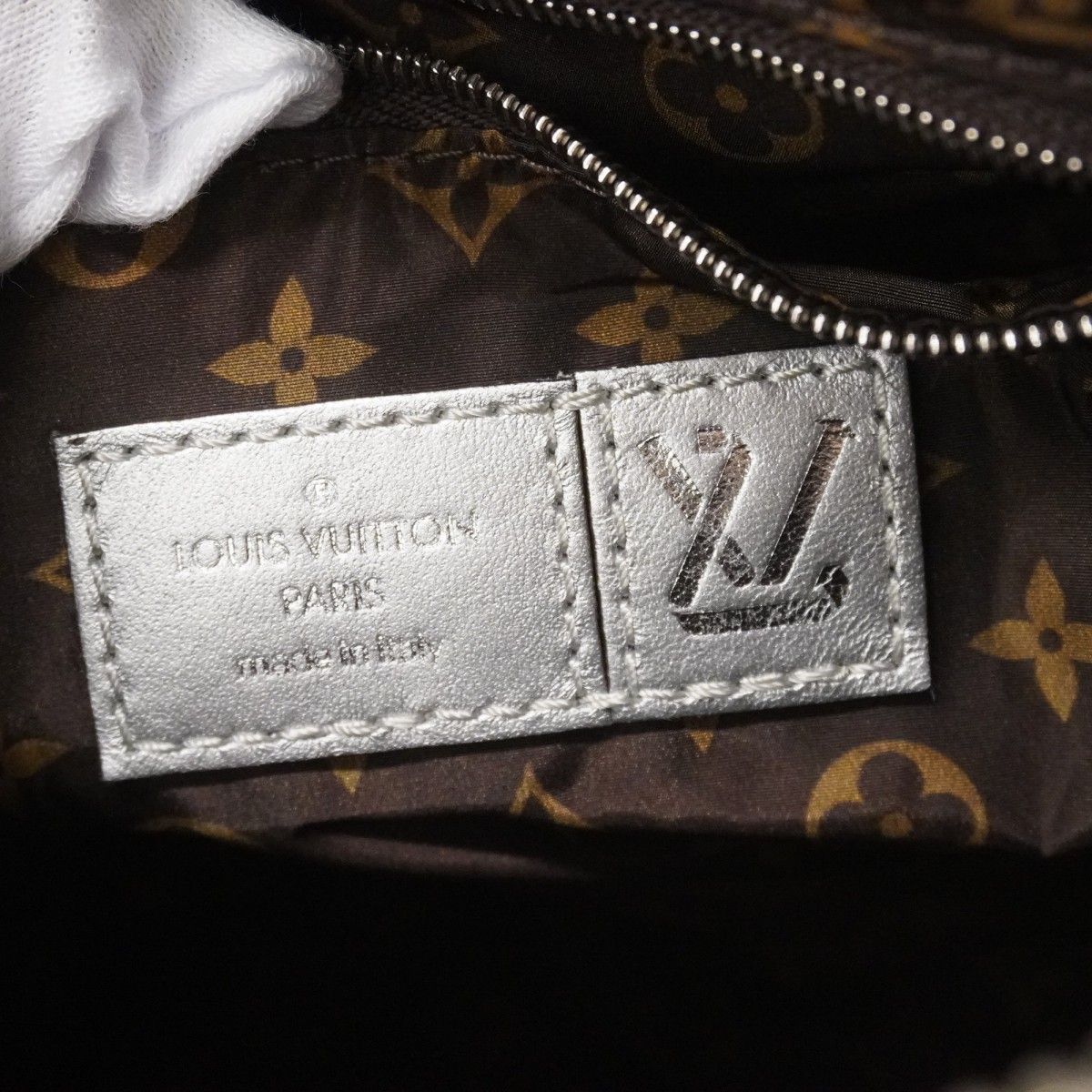 Louis Vuitton Handbag LV Pillow Speedy Bandouliere 25 Silver Brown 2-Way — view 5