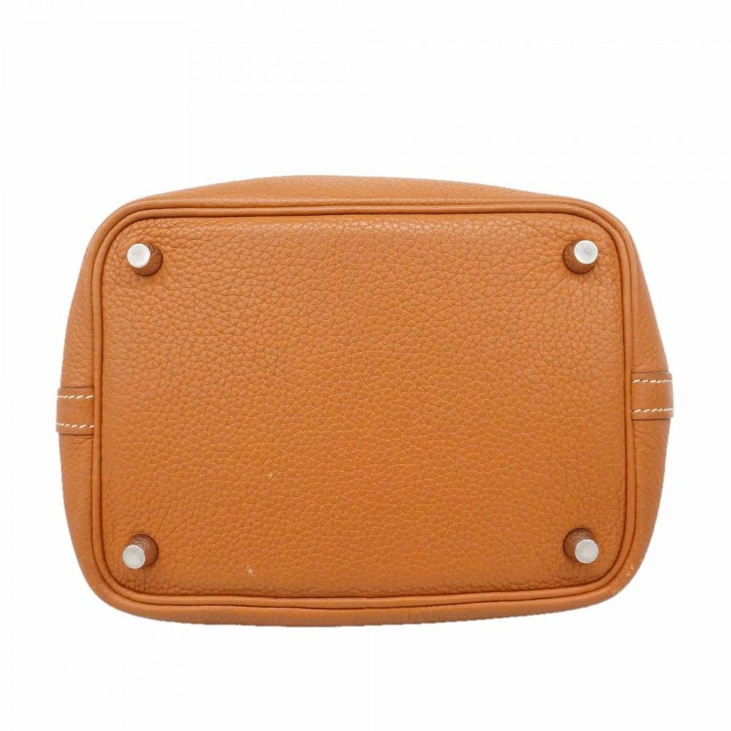 Hermes Handbag Picotin Lock PM Taurillon Clemence Gold Silver — view 3