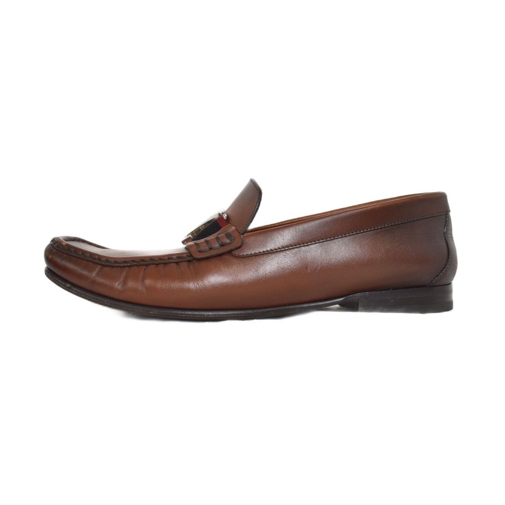 Louis Vuitton Montaigne Loafer Coin Loafers Leather 8 Brown — view 2