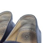 Chanel CC Logo Espadrille Slip Ons 37 Black — view 8