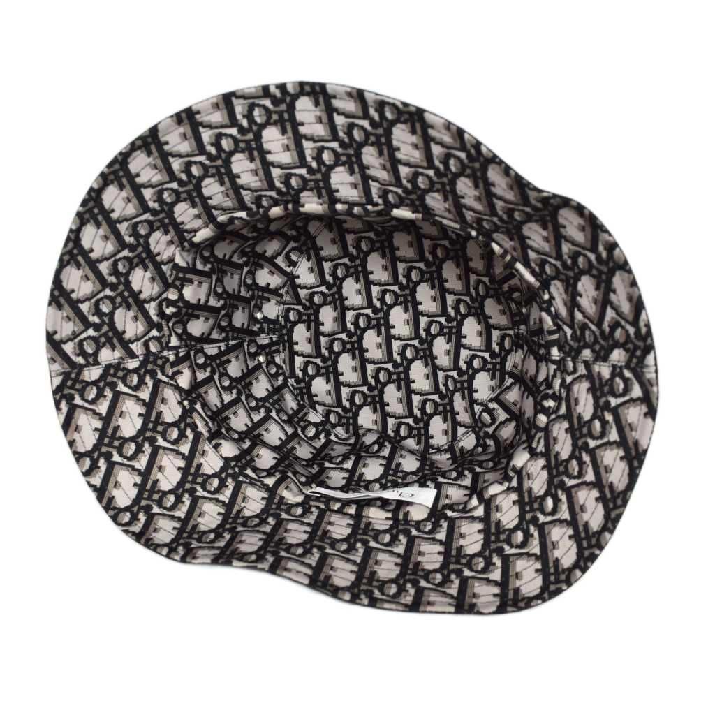 Dior Teddy-d Bob Hat Bucket Hat Black Beige — view 5