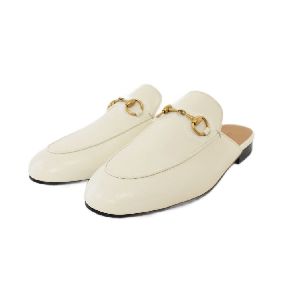 Gucci Princetown Mules Leather 36 White