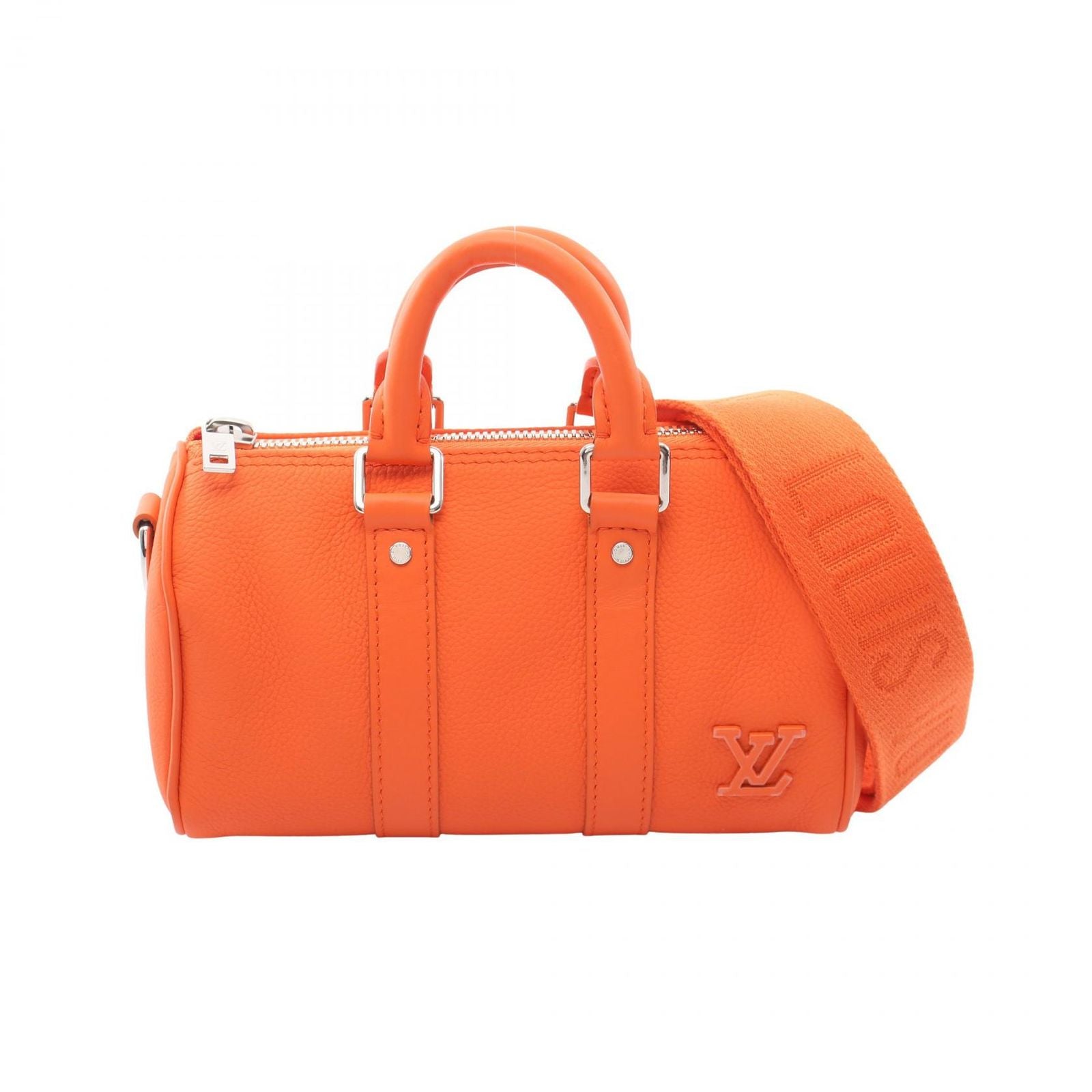 Louis Vuitton Handbag Keepall XS LV Aerogram 2-Way Orange Leather