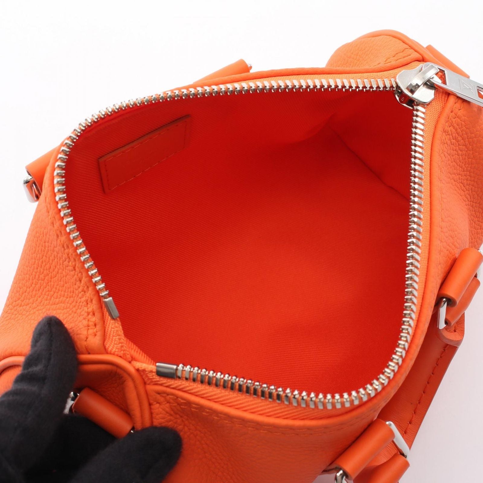 Louis Vuitton Handbag Keepall XS LV Aerogram 2-Way Orange Leather — view 3