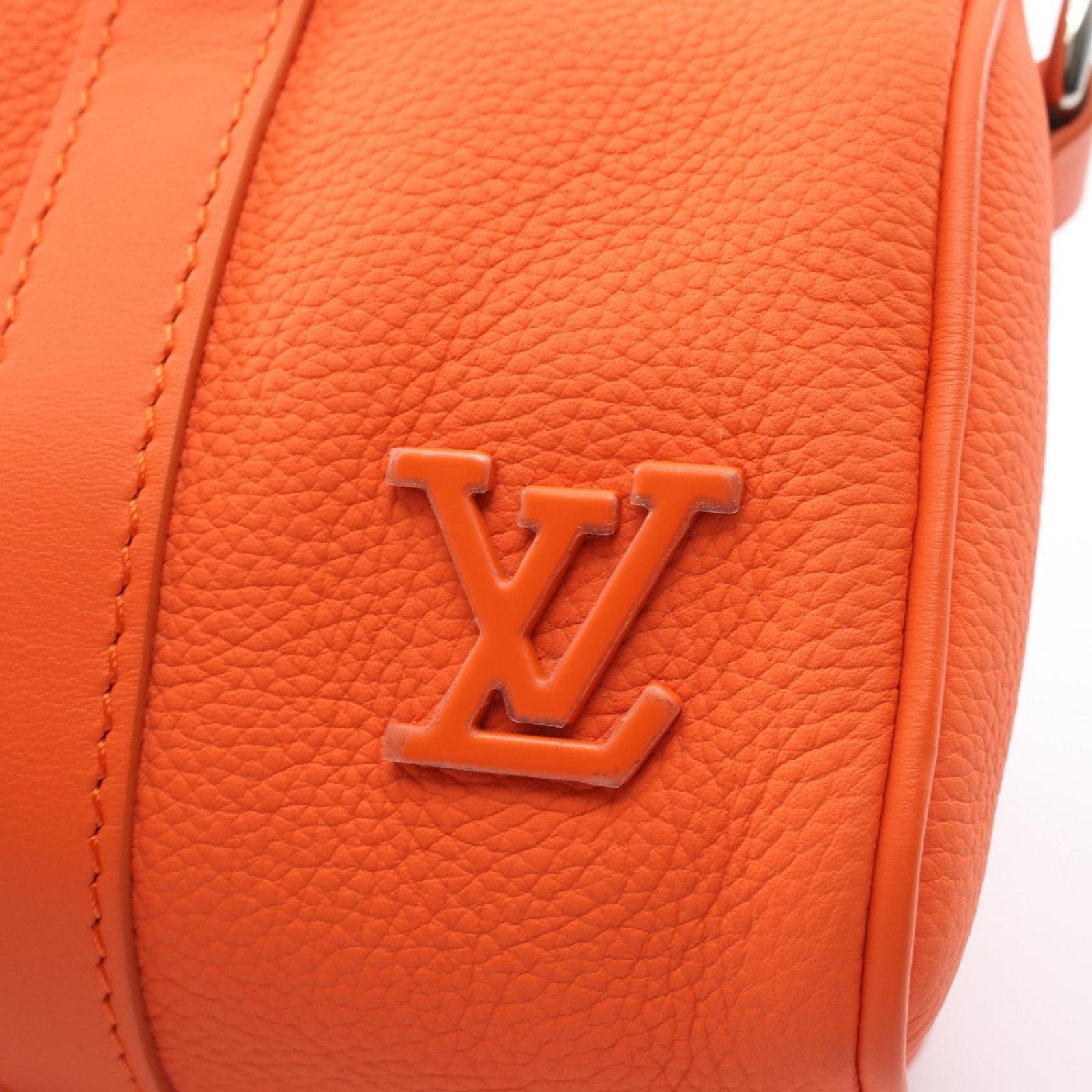 Louis Vuitton Handbag Keepall XS LV Aerogram 2-Way Orange Leather — view 6