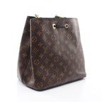 Louis Vuitton Shoulder Bag Neo Noe Monogram Noir Canvas Leather — view 2