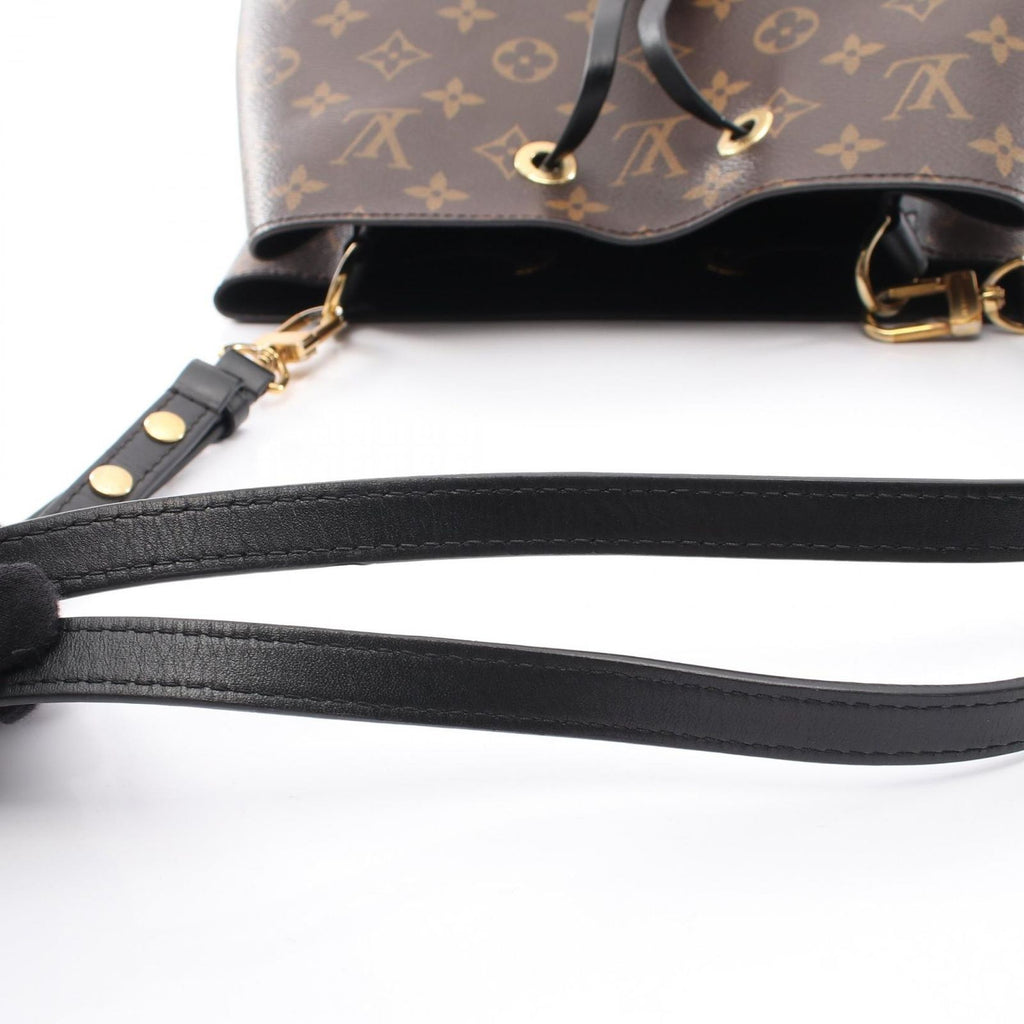 Louis Vuitton Shoulder Bag Neo Noe Monogram Noir Canvas Leather — view 6