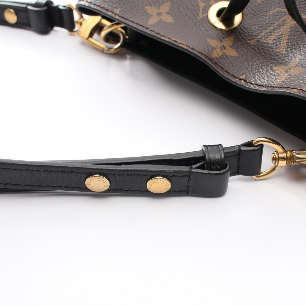 Louis Vuitton Shoulder Bag Neo Noe Monogram Noir Canvas Leather — view 7