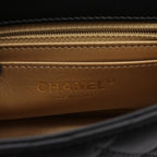 Chanel Shoulder Bag Mini Quilted Black Lambskin Chain — view 4