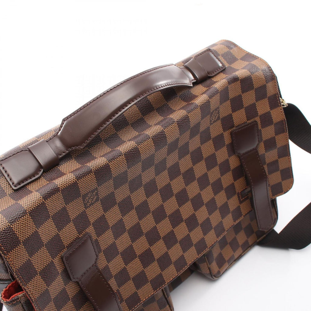 Louis Vuitton Shoulder Bag Broadway Damier Ebene 2-Way Canvas Leather — view 8