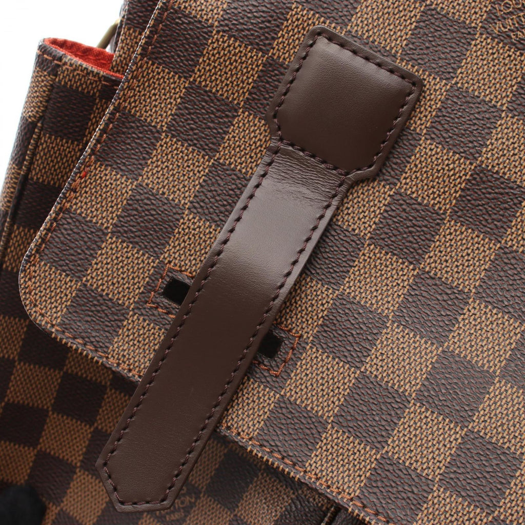 Louis Vuitton Shoulder Bag Broadway Damier Ebene 2-Way Canvas Leather — view 9