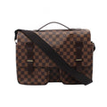 Louis Vuitton Shoulder Bag Broadway Damier Ebene 2-Way Canvas Leather