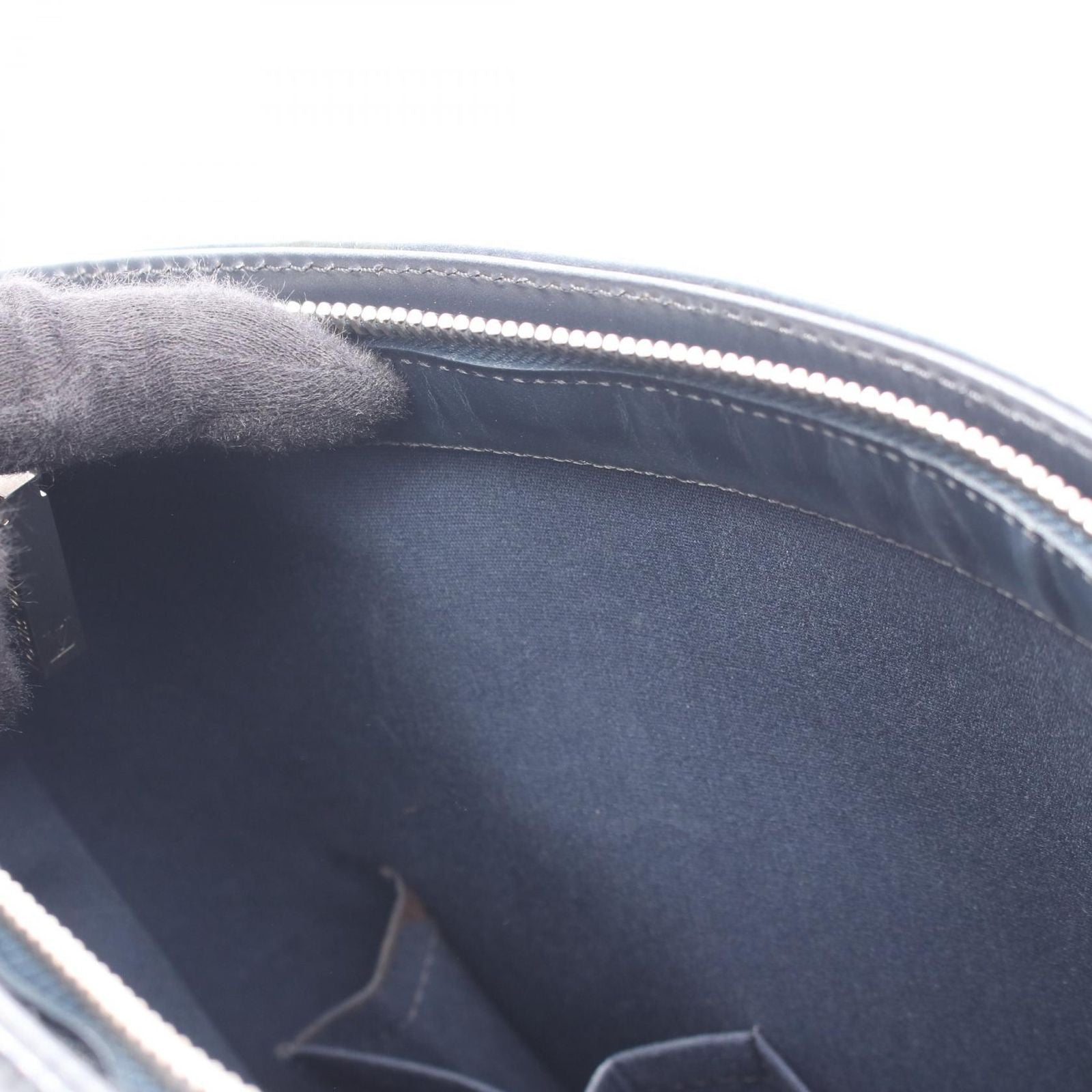 Louis Vuitton Handbag Stockton Monogram Matte Blue Leather — view 6
