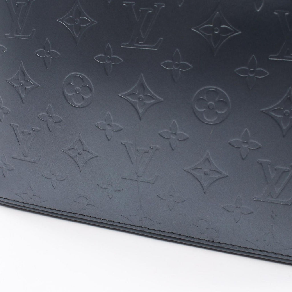 Louis Vuitton Handbag Stockton Monogram Matte Blue Leather — view 9