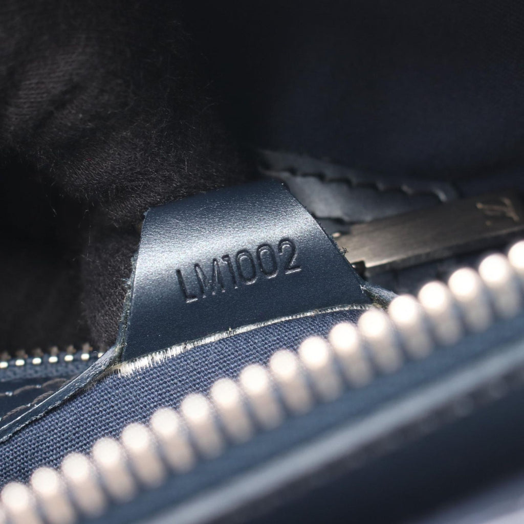 Louis Vuitton Handbag Stockton Monogram Matte Blue Leather — view 5