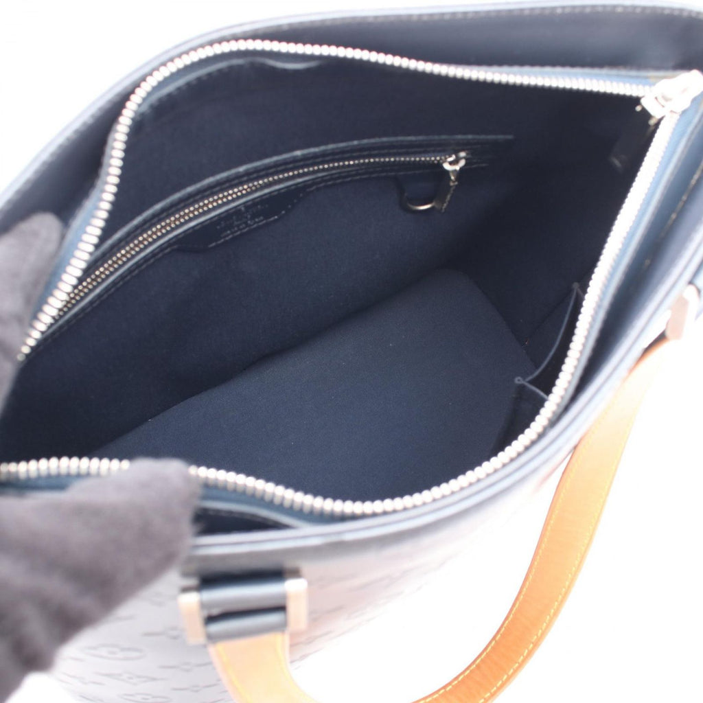 Louis Vuitton Handbag Stockton Monogram Matte Blue Leather — view 3