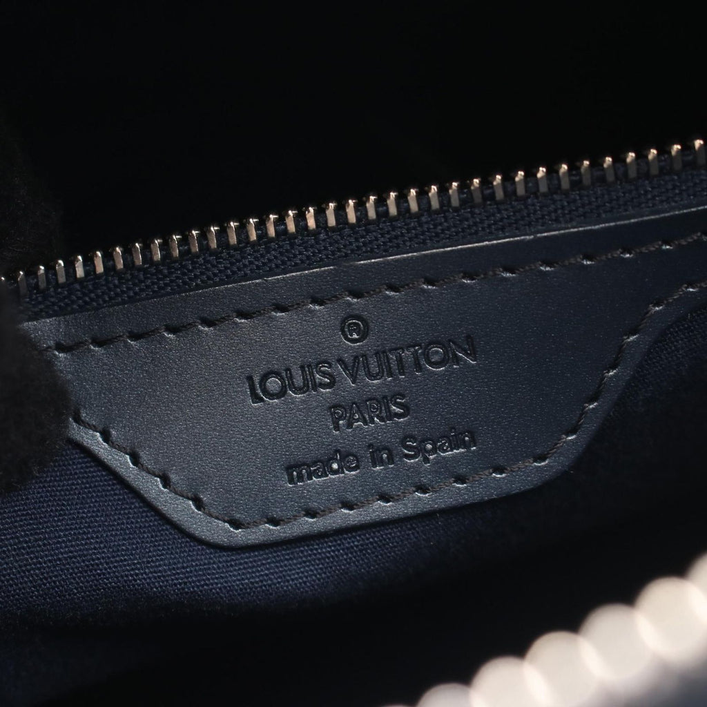 Louis Vuitton Handbag Stockton Monogram Matte Blue Leather — view 4