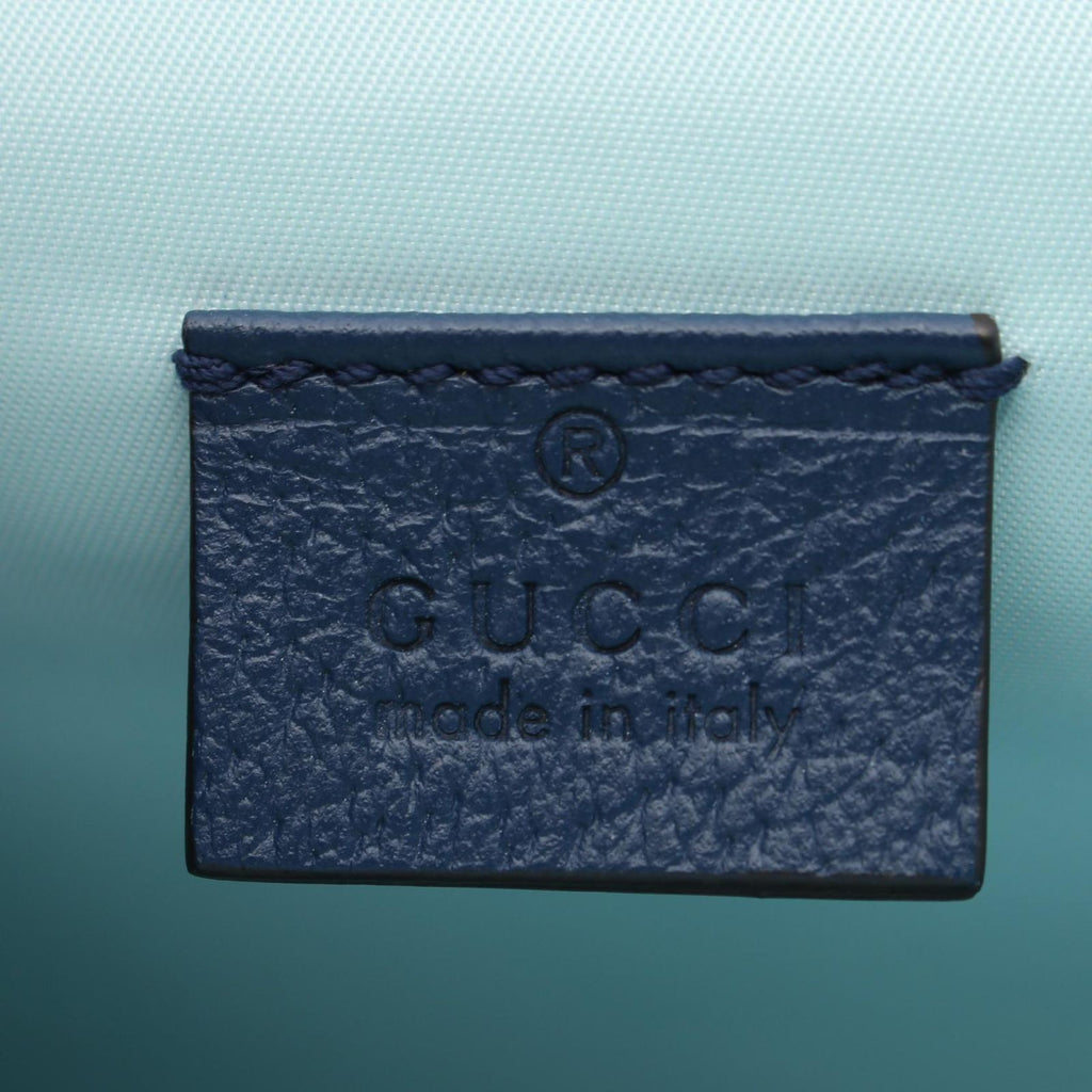 Gucci Handbag Children's Strawberry Kids Blue Red Canvas Leather — view 4