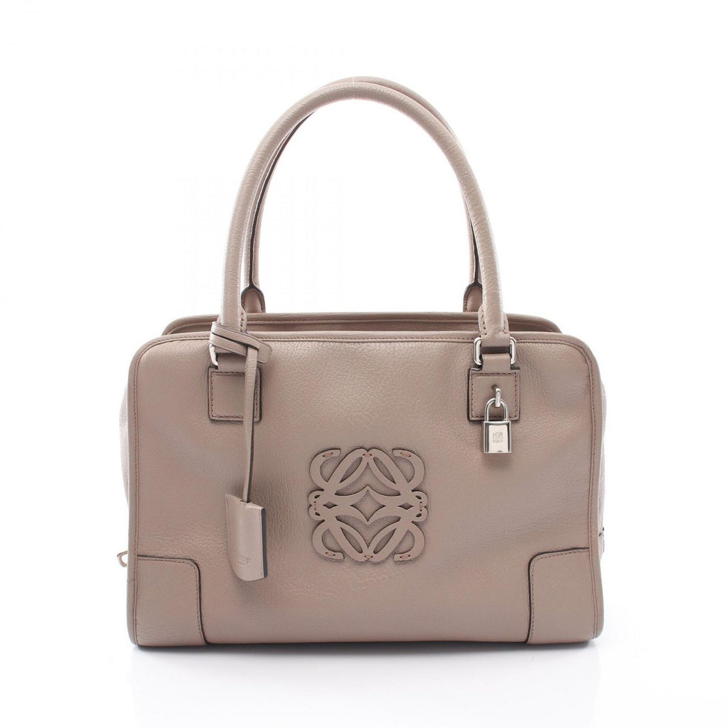 Loewe Handbag Amazona 35 Gray Leather