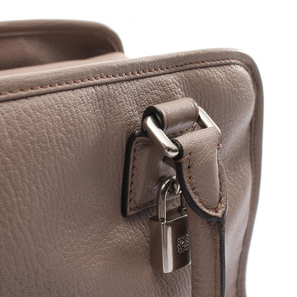 Loewe Handbag Amazona 35 Gray Leather — view 9