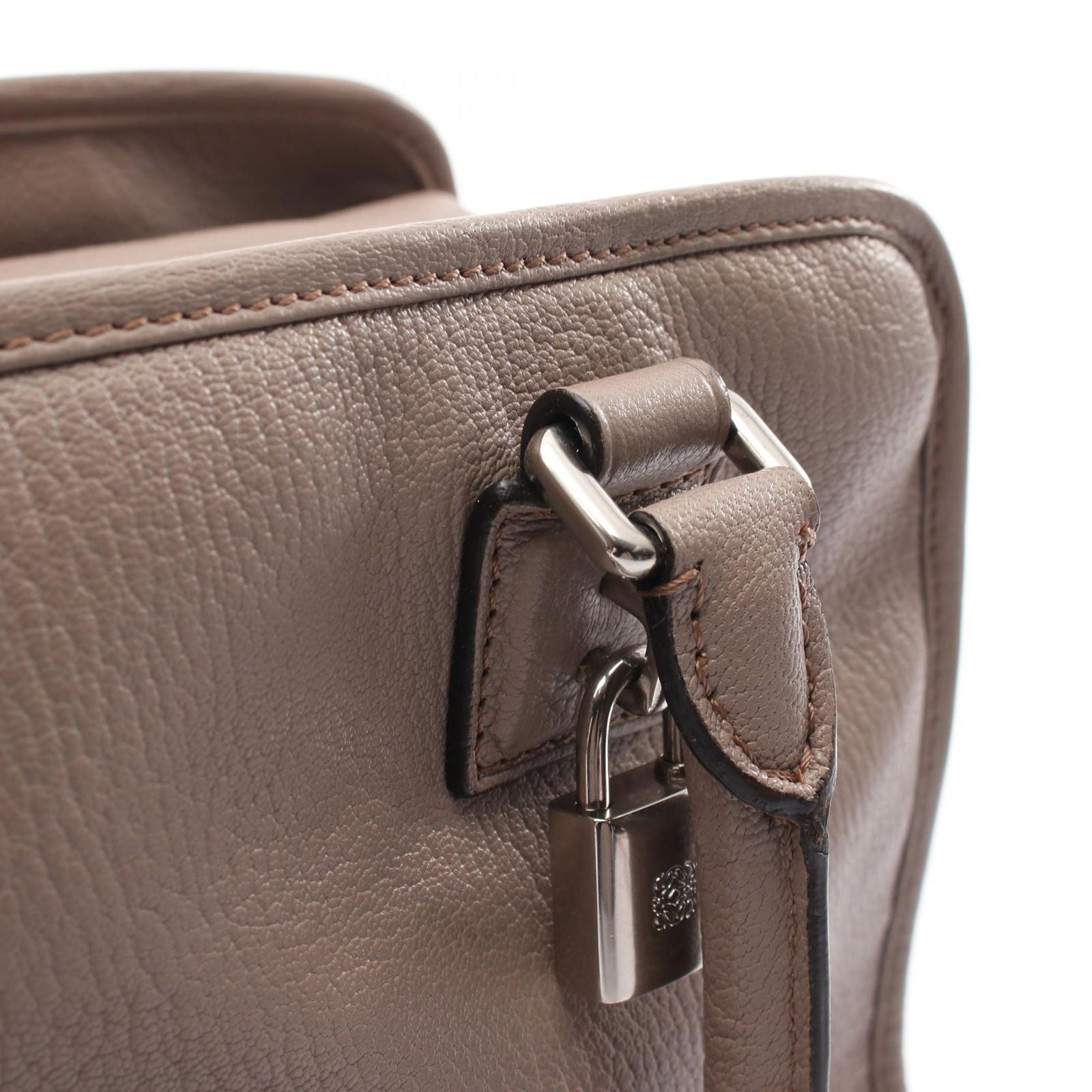 Loewe Handbag Amazona 35 Gray Leather — view 9