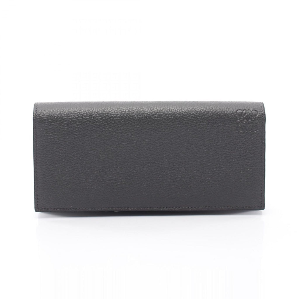 Loewe Bifold Wallet Long Horizontal Gray Leather