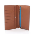 Hermes Bifold Wallet Citizen Twill Long Silk in Gold Leather — view 3