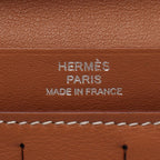 Hermes Bifold Wallet Citizen Twill Long Silk in Gold Leather — view 4