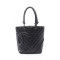 Chanel Tote Cambon Line Black Leather