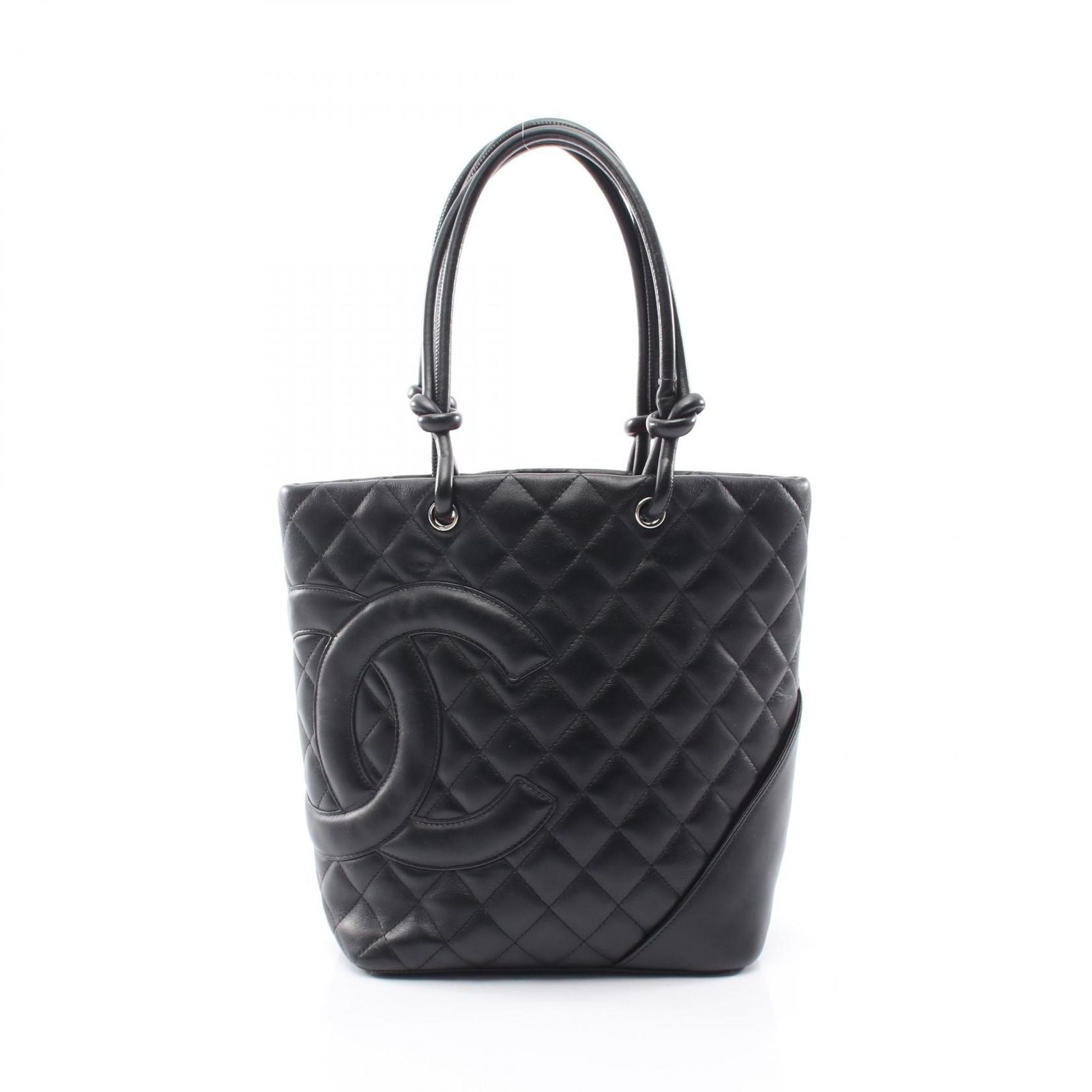 Chanel Tote Cambon Line Black Leather