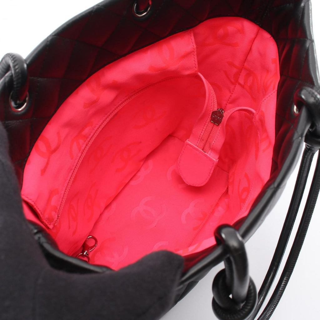 Chanel Tote Cambon Line Black Leather — view 3