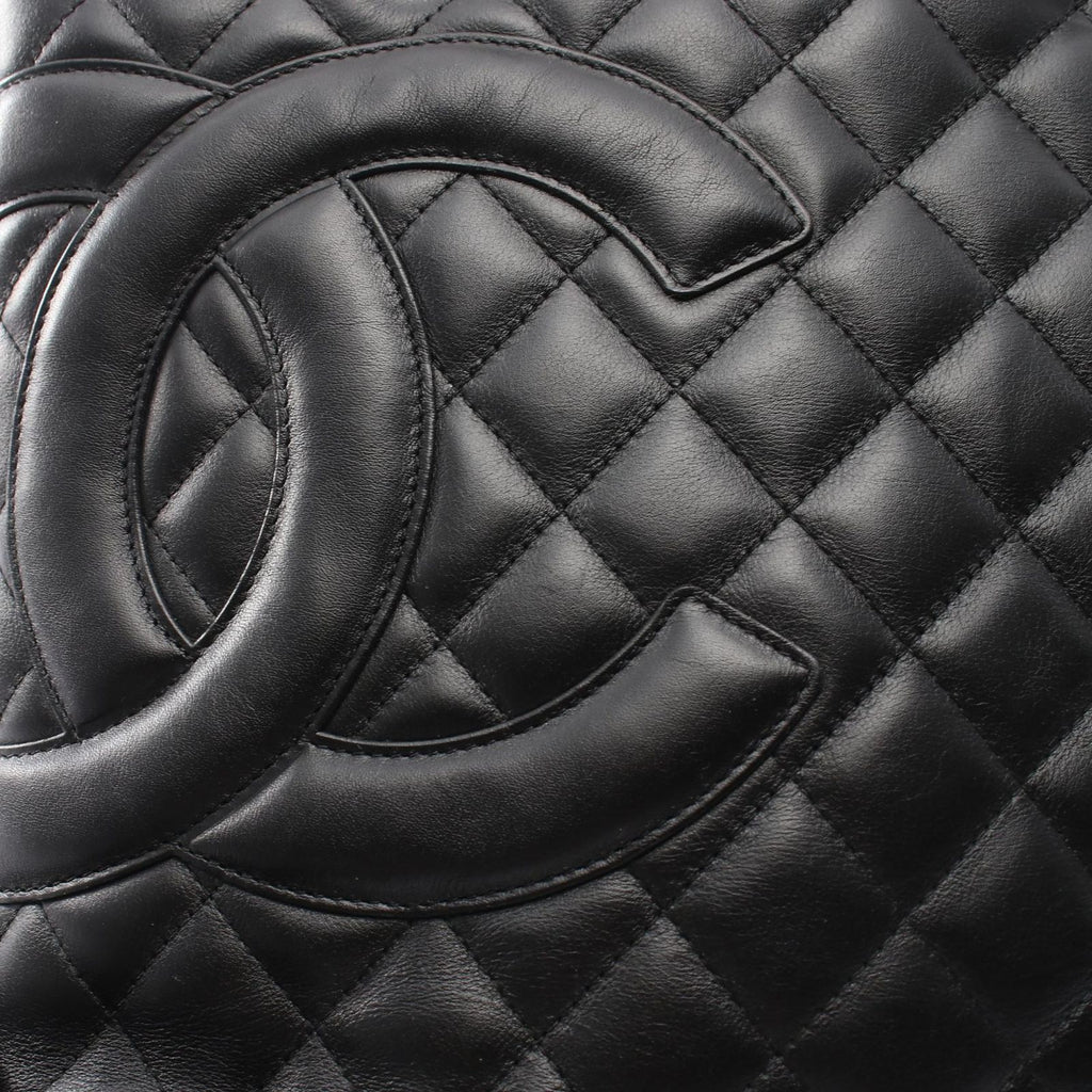 Chanel Tote Cambon Line Black Leather — view 9
