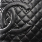 Chanel Tote Cambon Line Black Leather — view 9