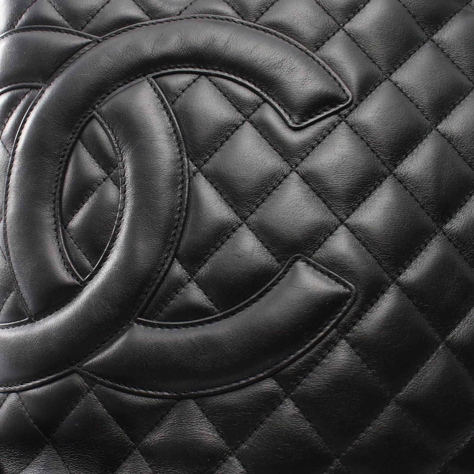 Chanel Tote Cambon Line Black Leather — view 9