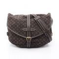 Louis Vuitton Shoulder Bag Saumur Ebene Canvas Leather 30