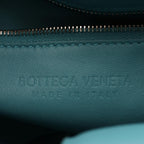 Bottega Veneta Shoulder Bag Padded Cassette Intrecciato Blue Leather Maxi — view 4