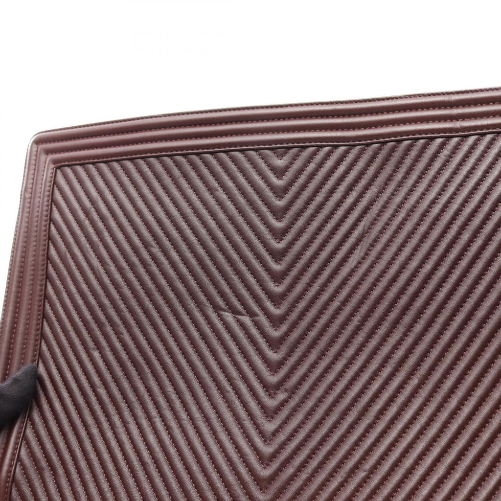 Chanel Tote Boy Stitch Wine Lambskin Shopping — view 7