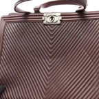 Chanel Tote Boy Stitch Wine Lambskin Shopping — view 9