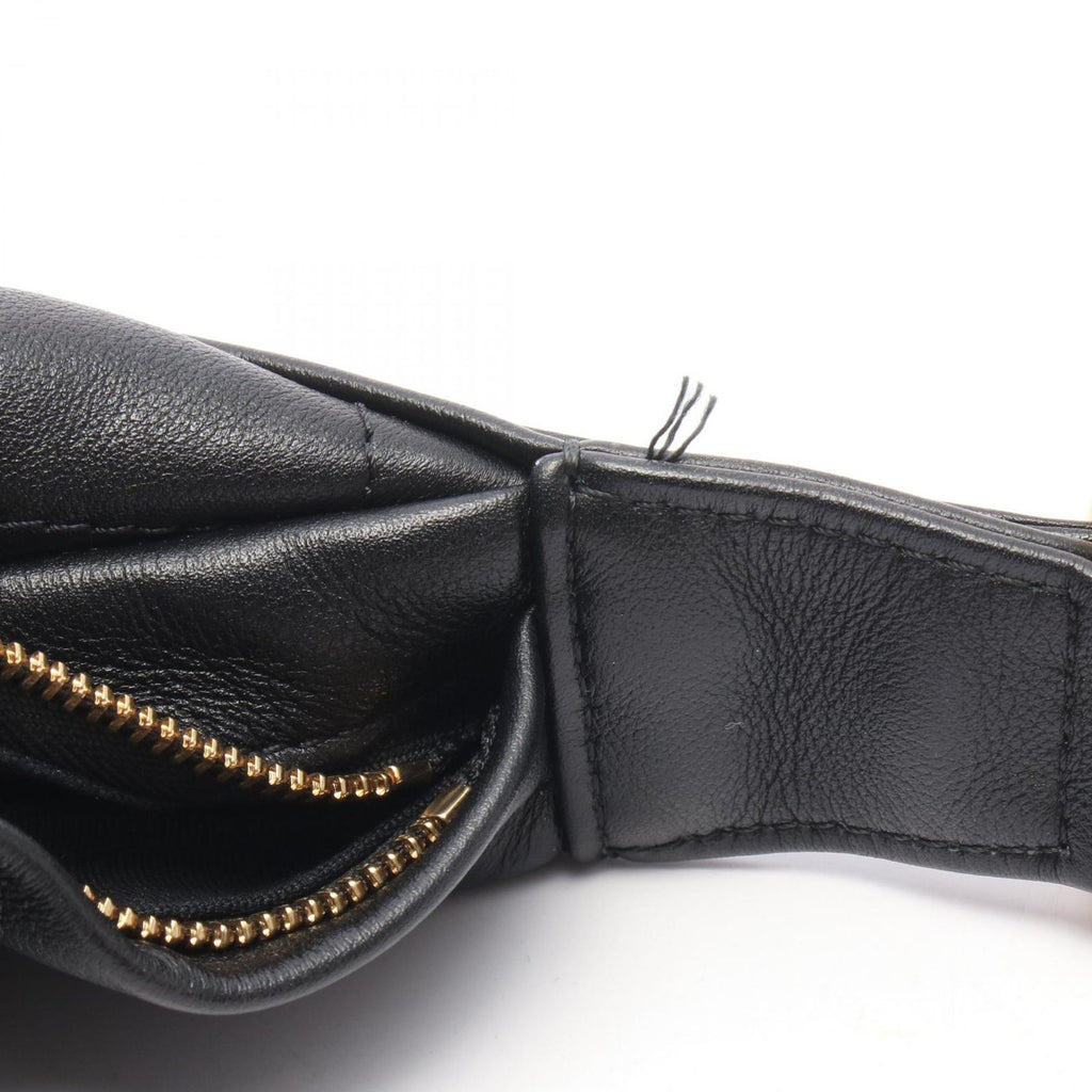 Chanel Shoulder Bag Quilted Hobo Black Lambskin — view 6