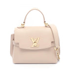 Louis Vuitton Handbag Lockme Mini Gray 2-Way Leather