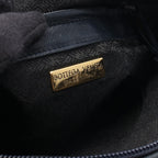 Bottega Veneta Shoulder Bag Intrecciato Navy Leather Bag with Mirror — view 4