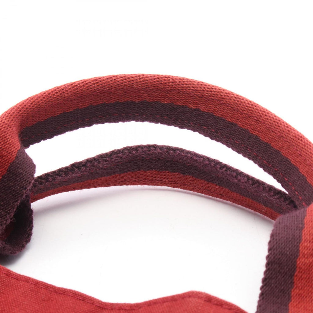 Hermes Tote Fourre Tout MM Red Canvas — view 5