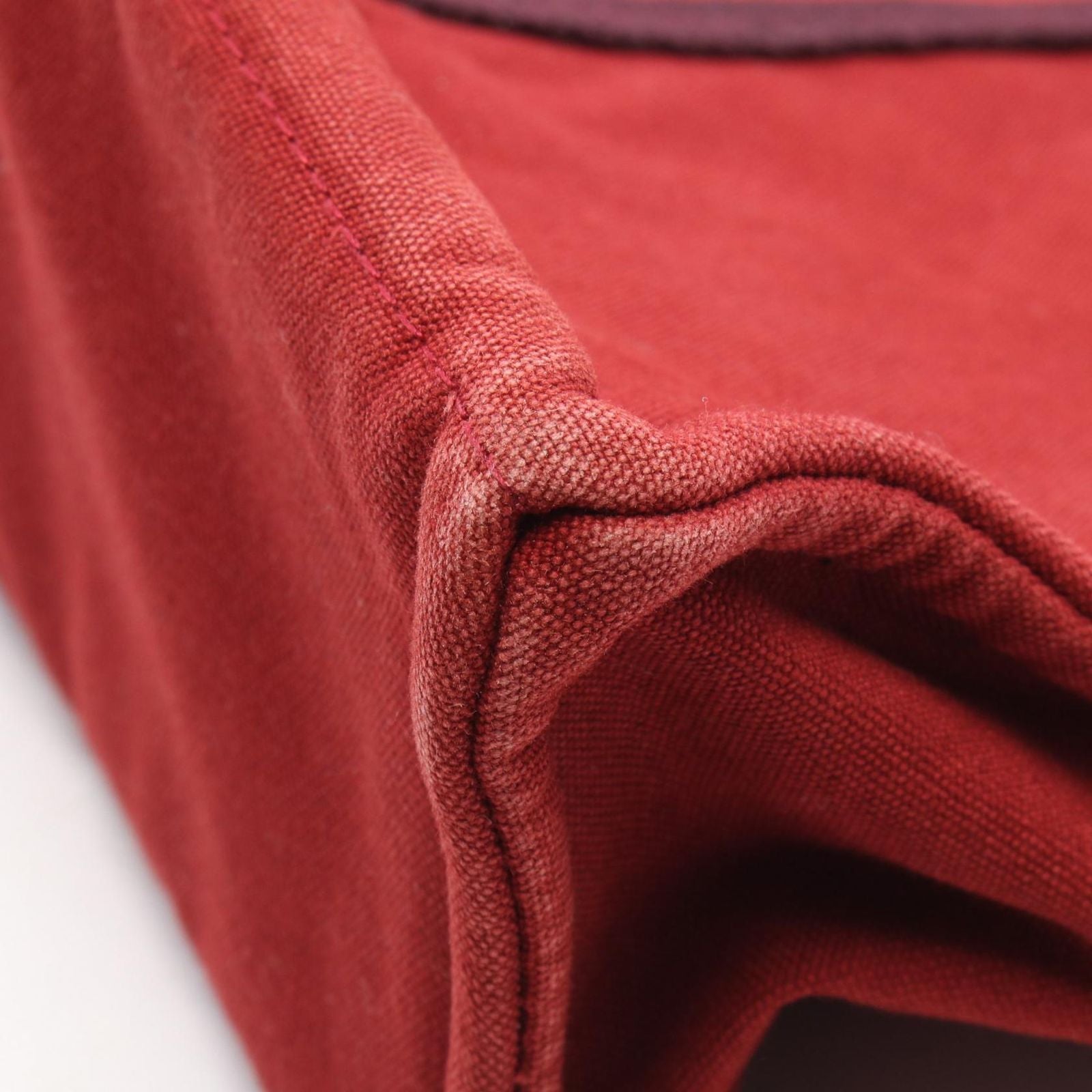 Hermes Tote Fourre Tout MM Red Canvas — view 6