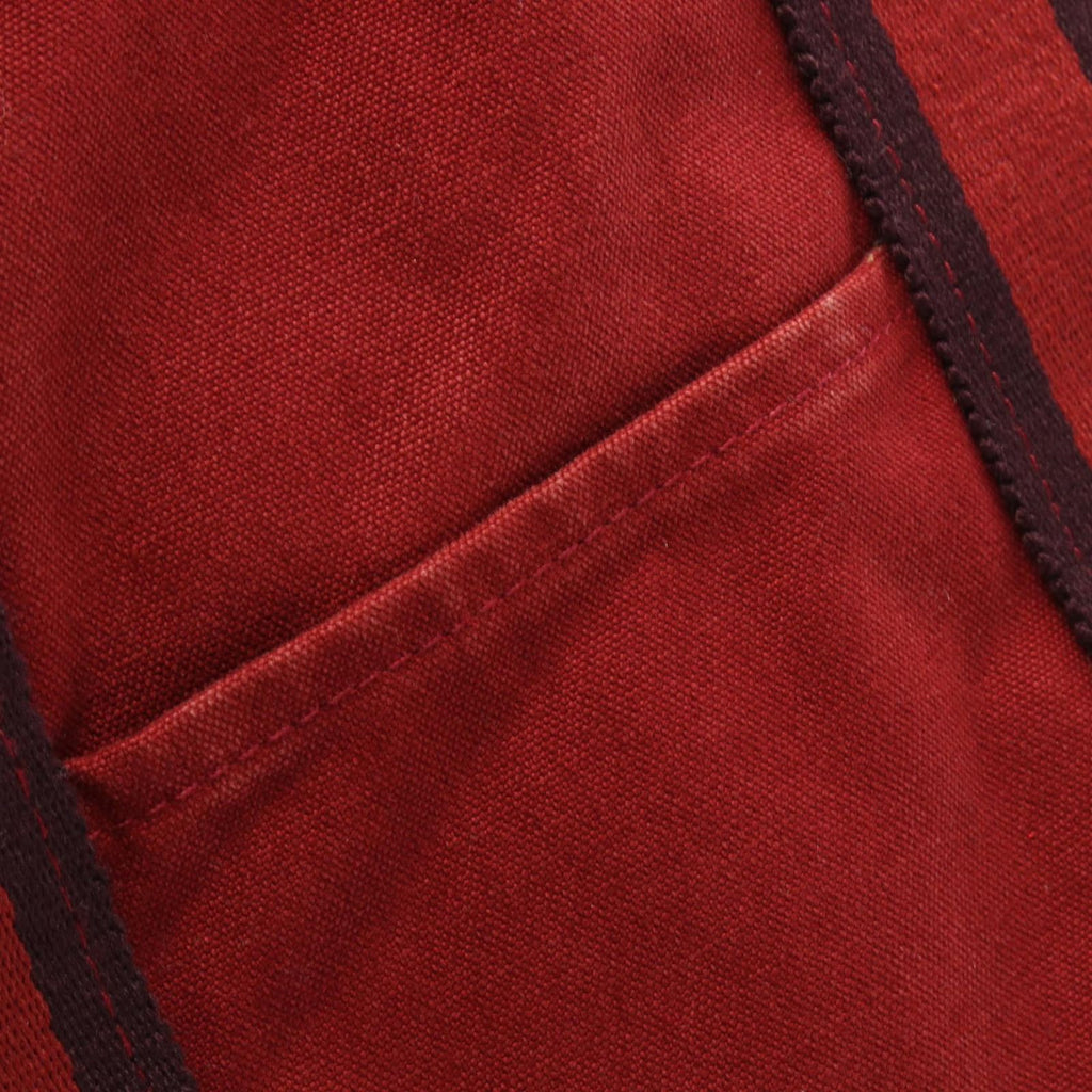 Hermes Tote Fourre Tout MM Red Canvas — view 8